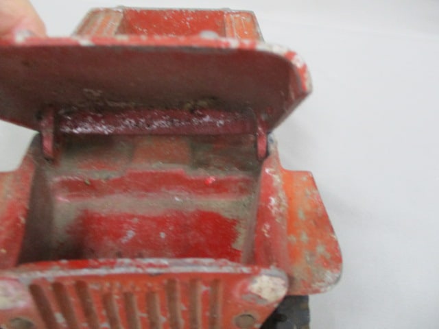 Vintage Cast Aluminum Toy Jeep 10.5" - 4