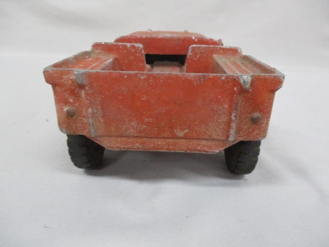 Vintage Cast Aluminum Toy Jeep 10.5" - 6