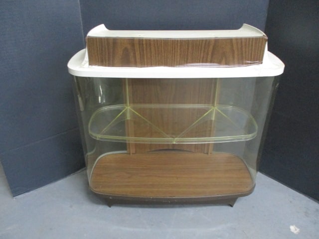 Vintage Small Plastic Display Case 20.5"w x 21"h x 10"d: .