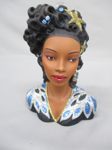 7" Cameo Girls 2001 Edition Lady Vase: Celeste 1987 "Broadway Star" Missing 1 Earring