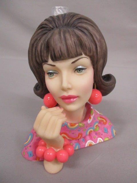 6" Cameo Girls 2000 Edition Lady Vase: Judith 1968 "Sorority Sister"