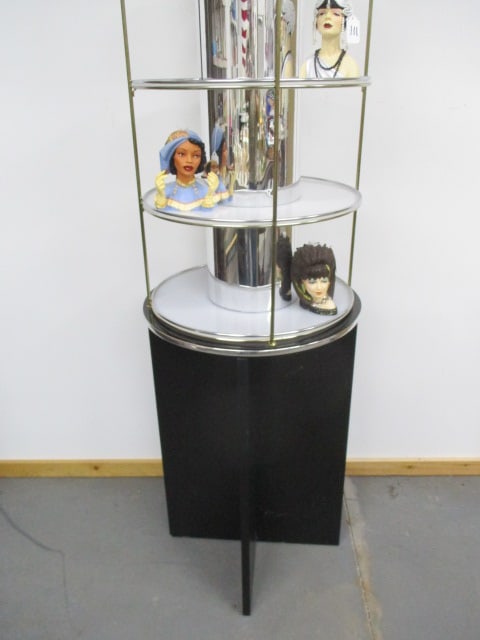 Cameo Girls Lady Vases Rotating Multi-Level Shelves Display Case - 3