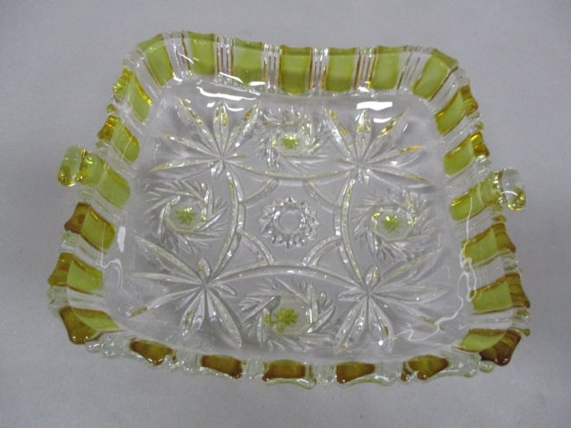 Vintage Walther-Glass Square Chrystal Serving Bowl 7" - 2