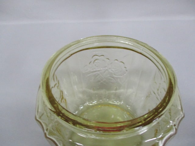 Indiana Glass Madrid Amber Pattern Cookie/Biscuit Jar 7.5" - 3