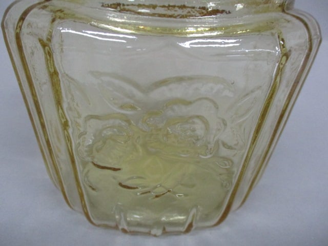Indiana Glass Madrid Amber Pattern Cookie/Biscuit Jar 7.5" - 4