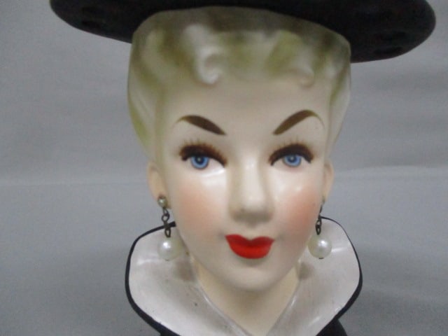 5" Relpo #K-1614 Lady Head Vase - 2