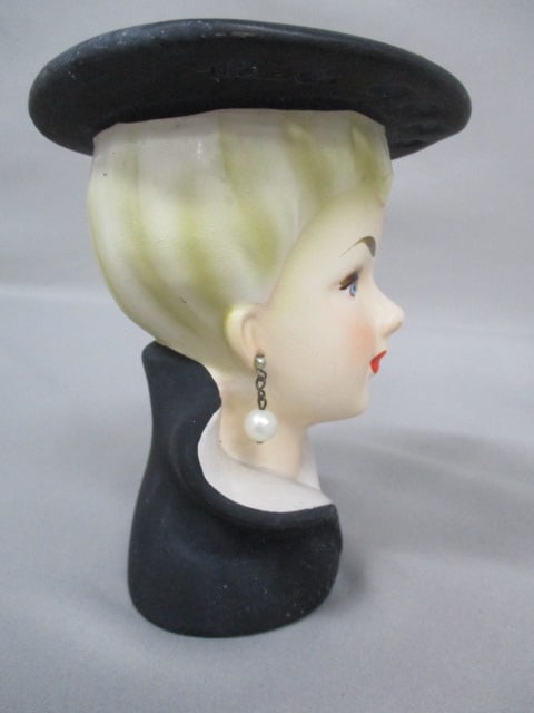 5" Relpo #K-1614 Lady Head Vase - 5