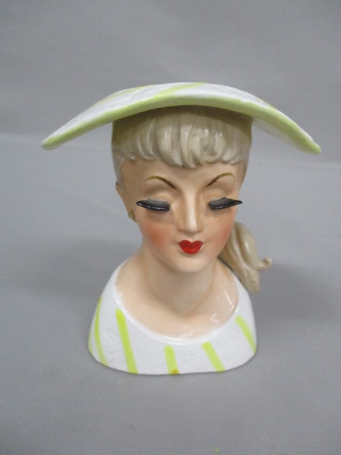 5.5" Relpo Lady Head Vase: .