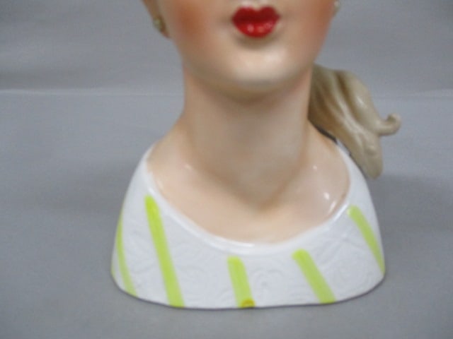 5.5" Relpo Lady Head Vase - 4
