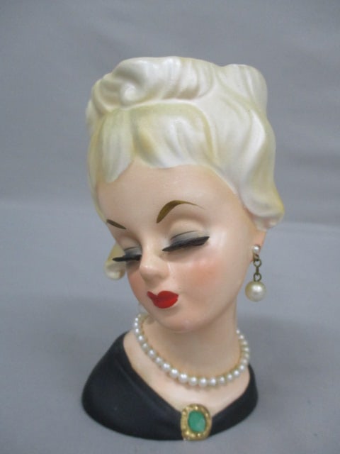 5.5" Inarco #E-2254 Lady Head Vase: .