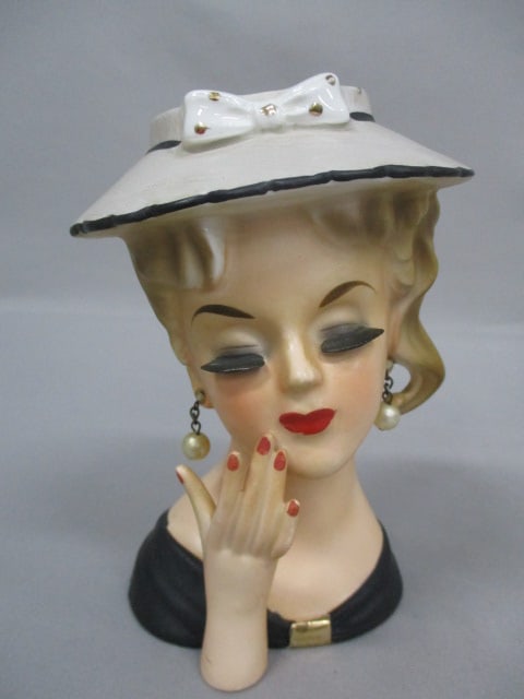 5.5" Brinn's Lady Head Vase: .