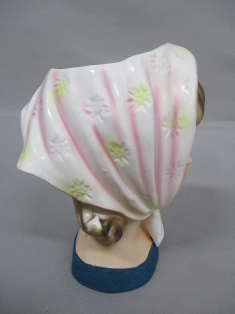 6" Relpo #K-1615 Lady Head Vase - 4