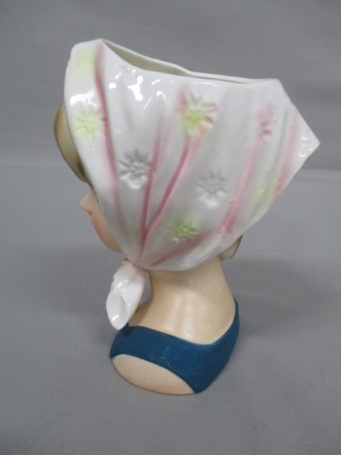 6" Relpo #K-1615 Lady Head Vase - 6