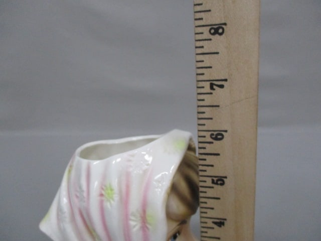 6" Relpo #K-1615 Lady Head Vase - 9