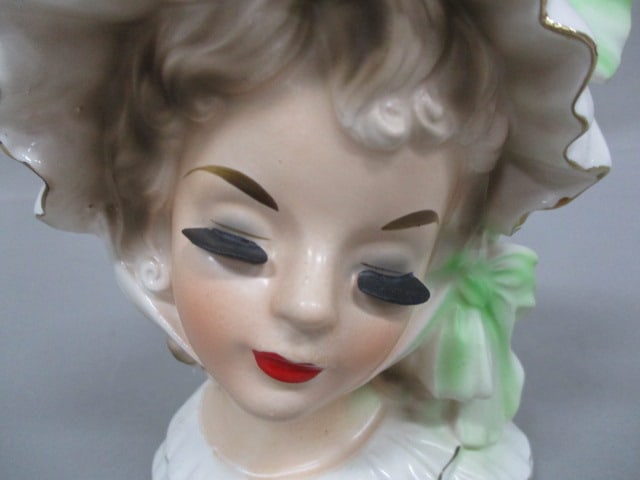 6" Norleans Lady Head Vase - 2