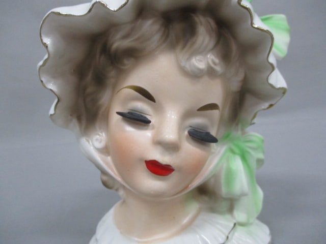 6" Norleans Lady Head Vase - 3