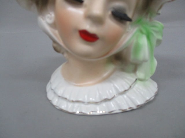 6" Norleans Lady Head Vase - 4