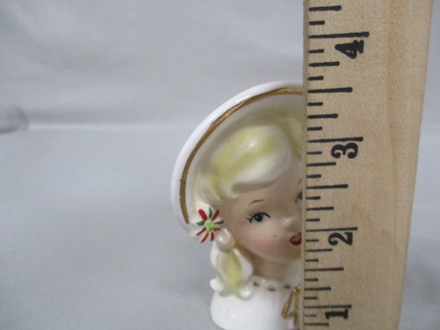 3.5" Inarco #E1247 Lady Head Vase - 8