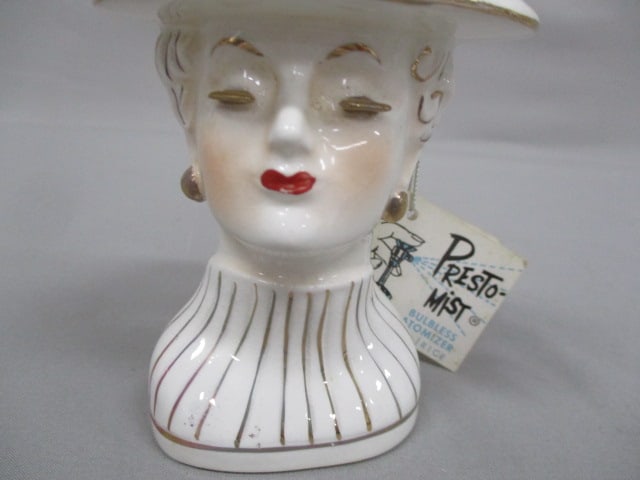 5" I.W. Rice & Co Lady Head Perfume Bulbless Atomizer - 2
