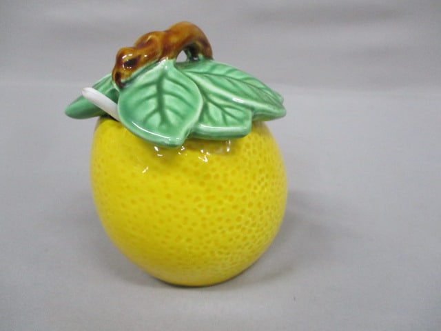 Lefton Ceramic Jam Jar 4.5" - 2