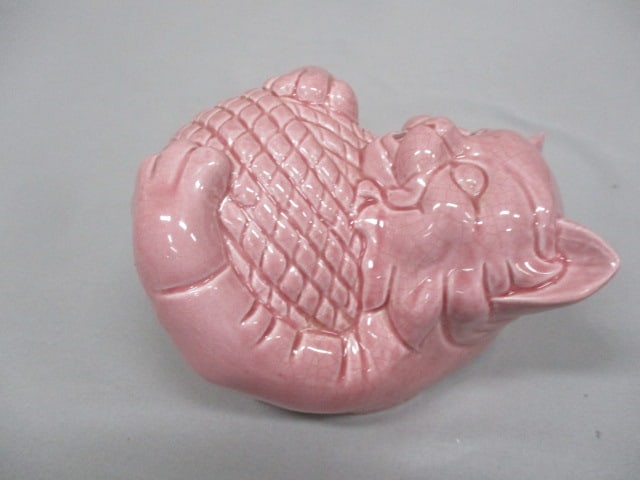 1940's McCoy Ceramic Cat Yarn/String Holder - 2