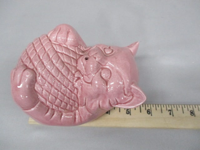 1940's McCoy Ceramic Cat Yarn/String Holder - 4