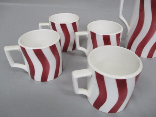Vintage Stars & Strips Tea Set - 9" Teapot - 4