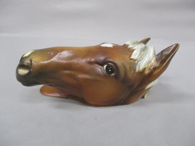 Vintage Norcrest #P636 Porcelain Horse Head Plaque 7" - 3