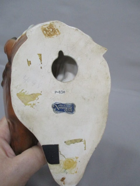 Vintage Norcrest #P636 Porcelain Horse Head Plaque 7" - 4