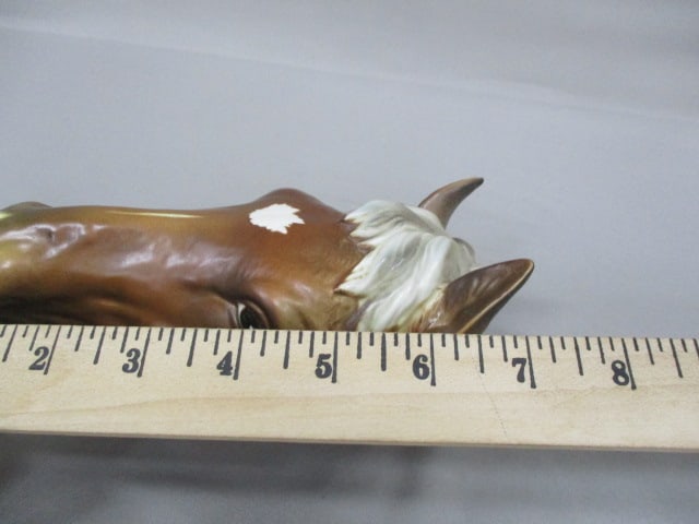 Vintage Norcrest #P636 Porcelain Horse Head Plaque 7" - 6