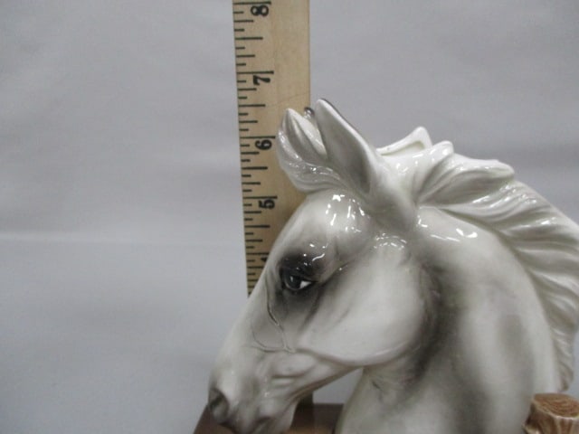 Shields Fifth Avenue Ceramic Horse Head Valet Caddy 7" x 6.5" - 9