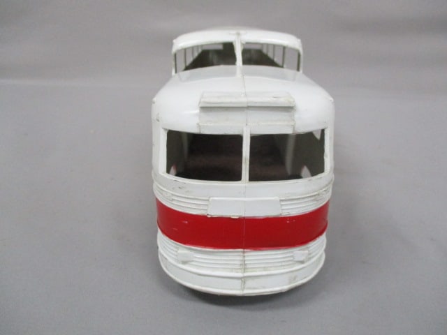 Vintage Trailways Plastic Bus w/Steel Bottom 17" - 2