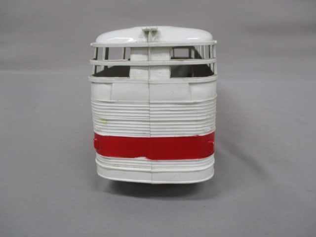 Vintage Trailways Plastic Bus w/Steel Bottom 17" - 4