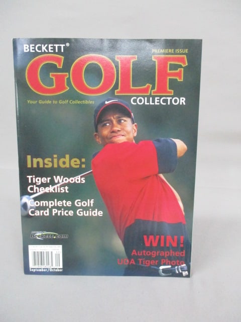 2001 Sept/Oct Becket Golf Collector Magazine w/Tiger Woods: .