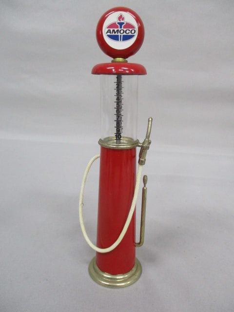 Miniature 1918 Wayne Gravity Pump w/Amoco Globe 7.5": .
