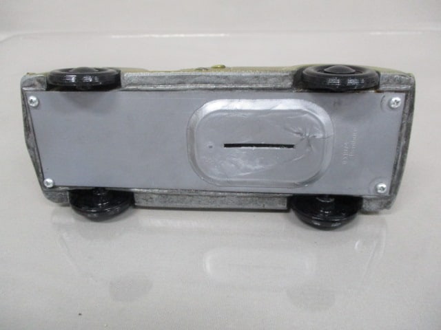 Vintage 1937 Schwans Ice Cream Cast Metal Truck Bank - 6