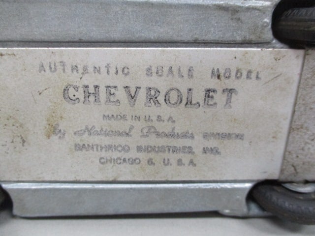 1950's Chevrolet Authentic Scale Model Metal Promo - 9