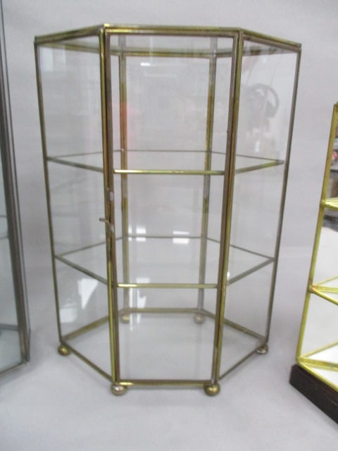 3 Glass and Metal Wall Mount/Tabletop Display Cabinets - 4