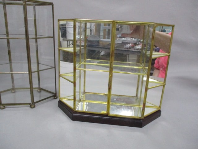 3 Glass and Metal Wall Mount/Tabletop Display Cabinets - 6