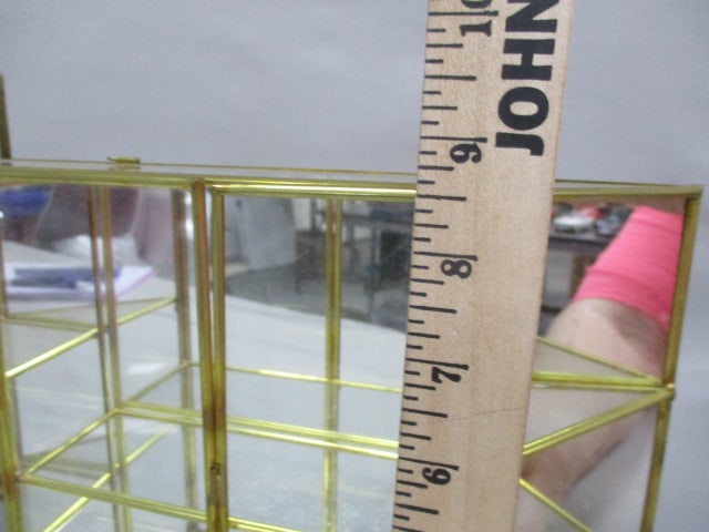 3 Glass and Metal Wall Mount/Tabletop Display Cabinets - 7