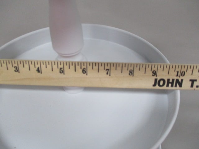 White Three Tiered Decorative Metal Tray 17.5" - 3