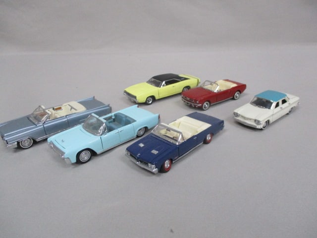 6 Small Franklin Mint Diecast Cars: .