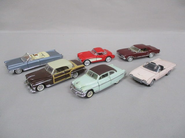 6 Small Franklin Mint Diecast Cars: .