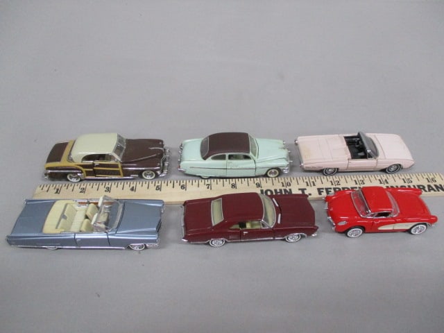 6 Small Franklin Mint Diecast Cars - 9