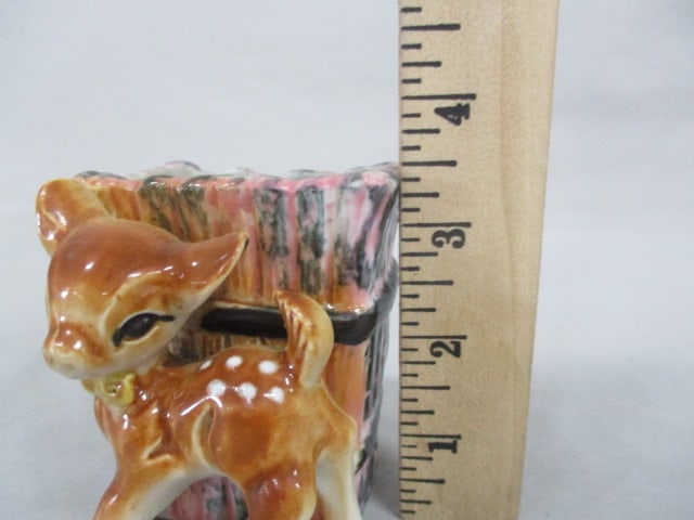 Vintage #1466 Fawn Planter 3" x 3.5" - 5
