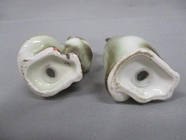 Vintage Siamese Cats w/Sapphire Blue Eyes Salt & Pepper Shakers 4" - 4