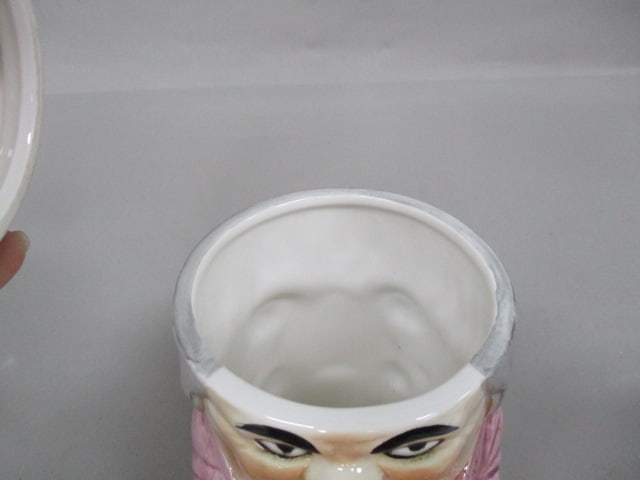 Vintage Haldon Group Colonial Man Toby Style Candy Jar 6" - 3