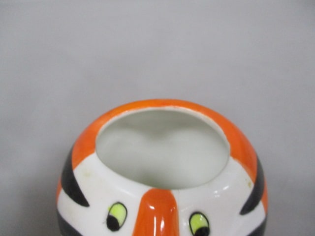 2002 Kellogg's "Tony The Tiger" Ceramic Sugar Bowl w/Lid 4" - 3