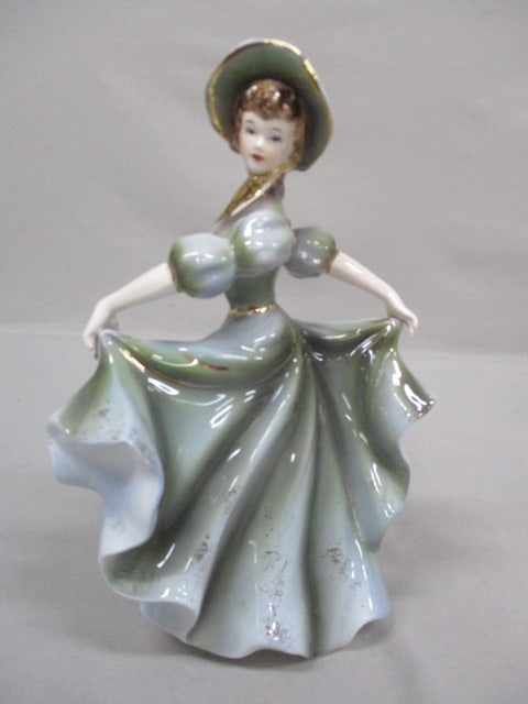 Vintage Ucagco Porcelain Lady Figurine 8": .