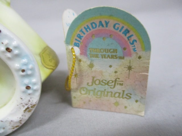 Vintage Josef Originals 8th Birthday Angel Figurine 4.5" - 4